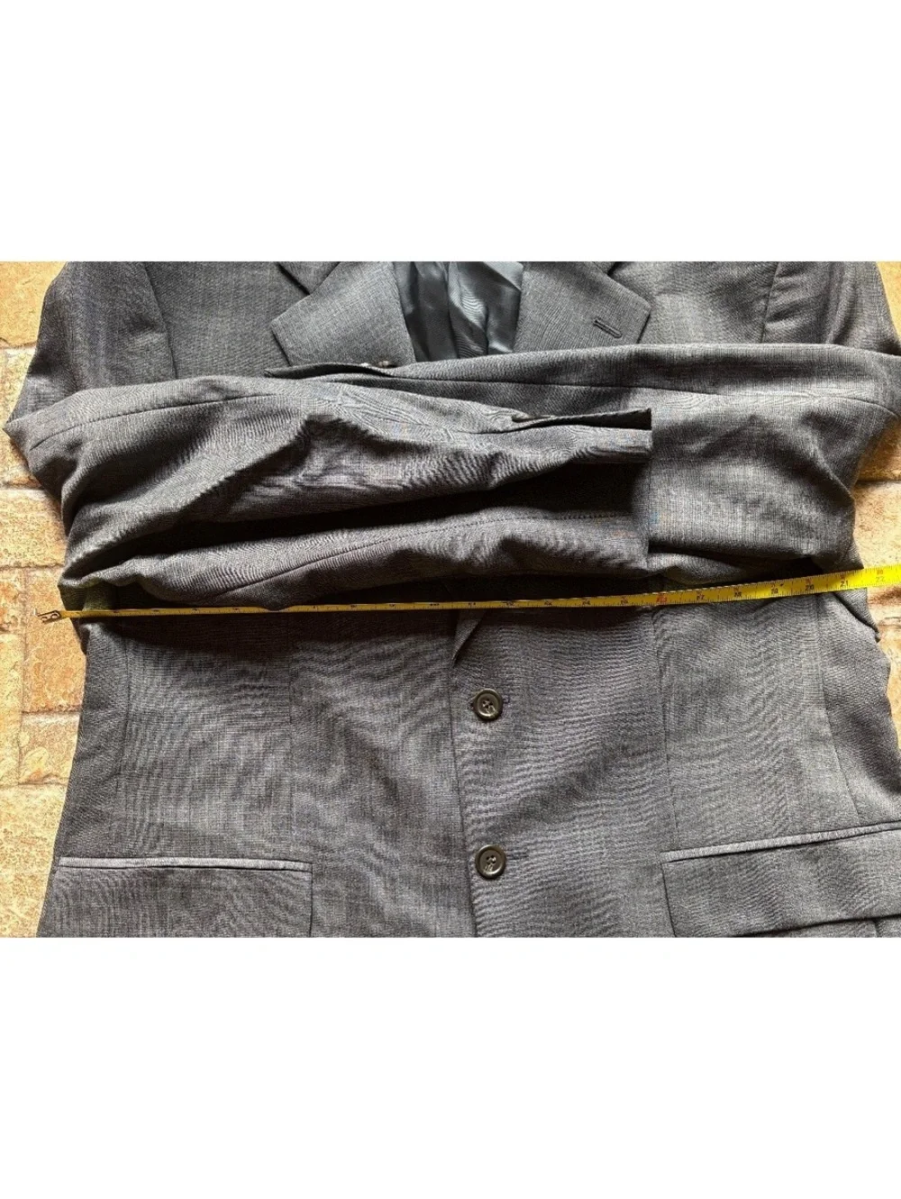 vintage 90s CHAPS RALPH LAUREN grey wool blazer SZ 42S